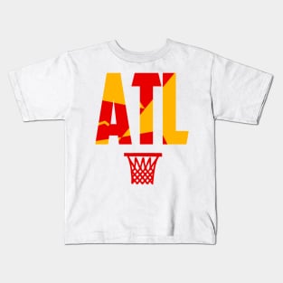 Throwback Atlanta Basketball Kids T-Shirt